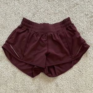 Eggplant/Maroon Hotty Hot Lululemon Shorts
